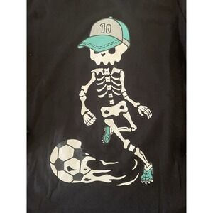 Black Boys Skeleton Playing Soccer Pajama Top Size Boys 6 New with Tags